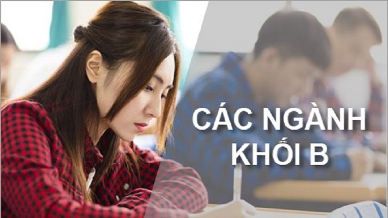 Liệt kê danh sách các ngành khối B