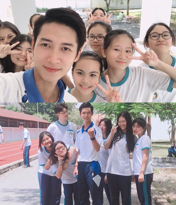 Thầy giáo thực tập đẹp trai hút hồn học sinh bởi nụ cười tỏa nắng