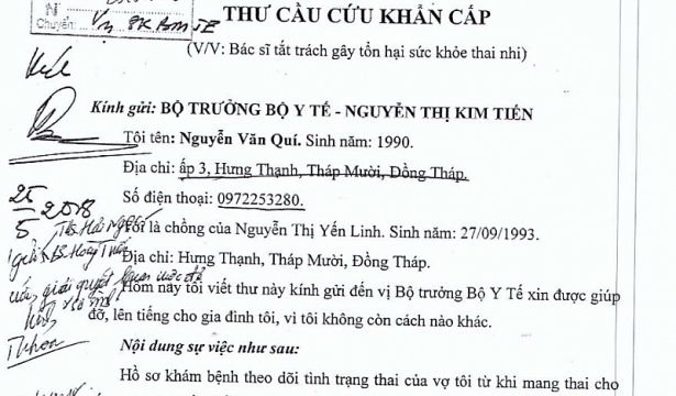 Bộ trưởng Tiến vào cuộc vụ người nhà tố bác sĩ làm bé sơ sinh bị liệt tay trái, dị tật mắt