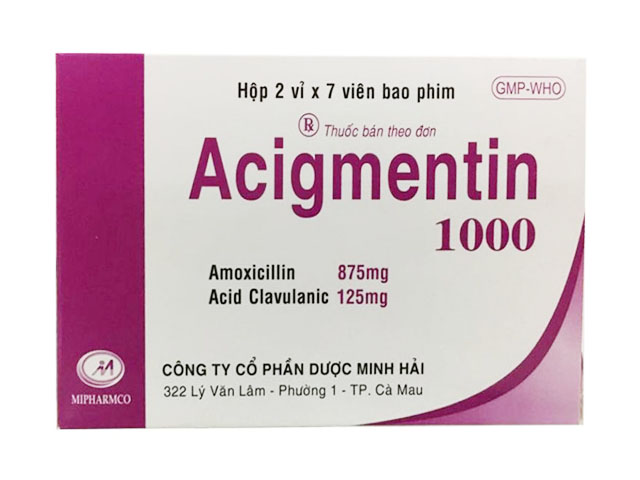 Cách dùng thuốc Acigmentin 1000 hiệu quả