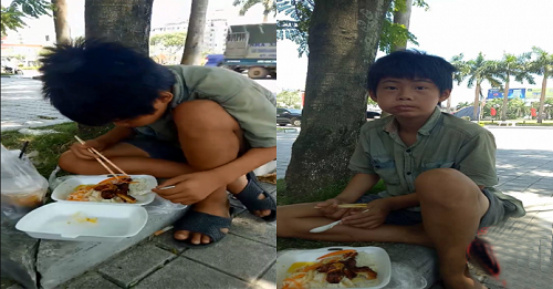 Cha mẹ bỏ nhau, bỏ luôn cả con nhỏ – nhìn cậu bé không ngủ được, nằm lăn lóc ở gốc cây vì đói mà thấy thương!