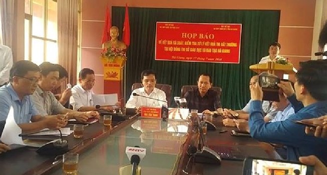 Công bố chấn động về gian lận điểm thi THPT ở Hà Giang