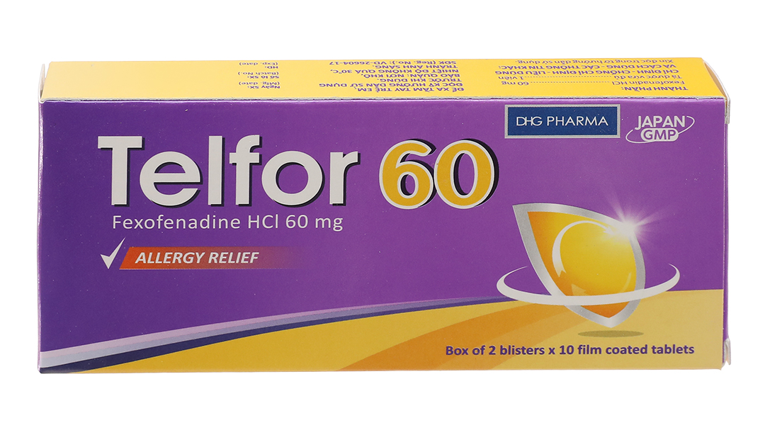 Thuốc Telfor 60mg điều trị viêm mũi dị ứng, mề đay sử dụng như thế nào?