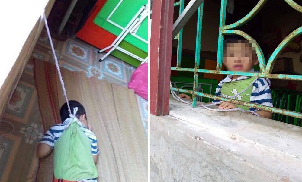 Làm rõ vụ việc bé trai bị buộc vào cửa sổ tại trường Mầm non ở Nam Định 2