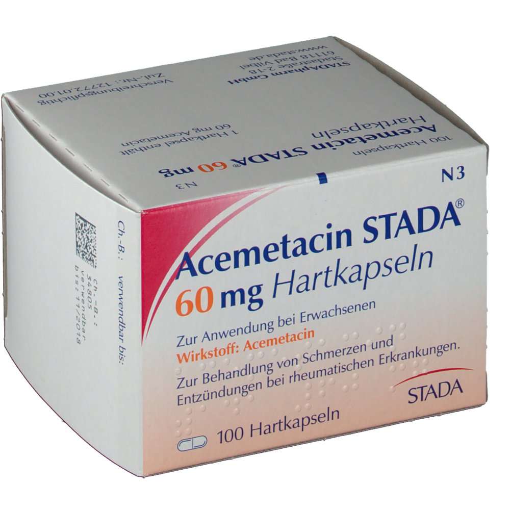 Liều dùng của thuốc Acemetacin Stada như thế nào? 2