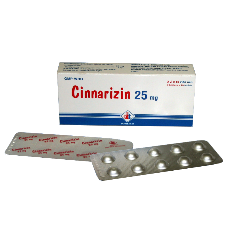 Tổng hợp những thông tin liên quan đến thuốc Cinnarizin 2