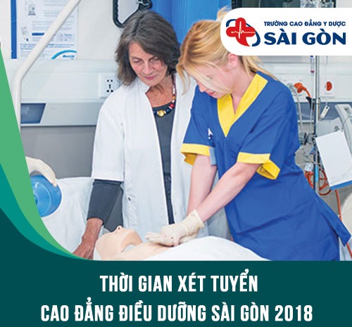 Thông báo thời gian nhận hồ sơ Cao đẳng Điều dưỡng Sài Gòn năm 2018 2