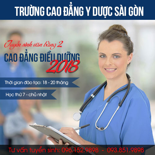 Văn bằng 2 Cao đẳng Điều dưỡng Sài Gòn 2018 1
