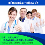 Điều kiện xét tuyển Cao đẳng Điều dưỡng Sài Gòn năm 2018