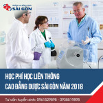 Học phí Liên thông Cao đẳng Dược Sài Gòn năm 2018