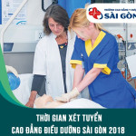 Thông báo thời gian nhận hồ sơ Cao đẳng Điều dưỡng Sài Gòn năm 2018
